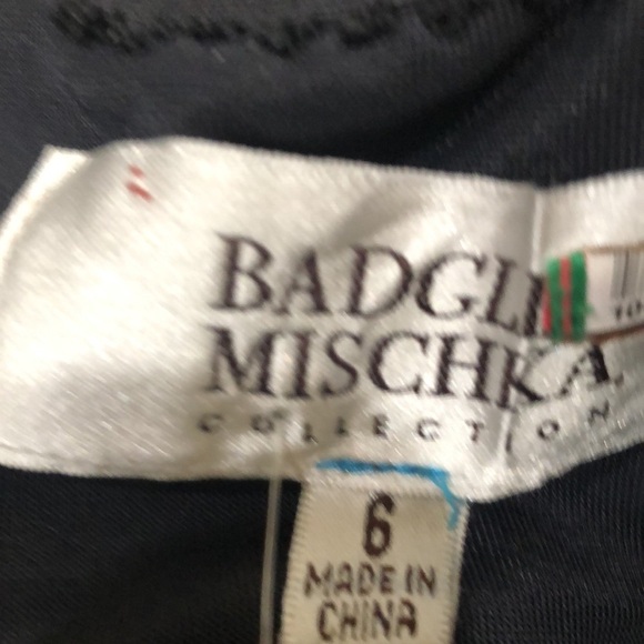 Badgley Party All Night Maxi Dress Size 6 Black Sequin Ruched Strapless Gown - Picture 5 of 10